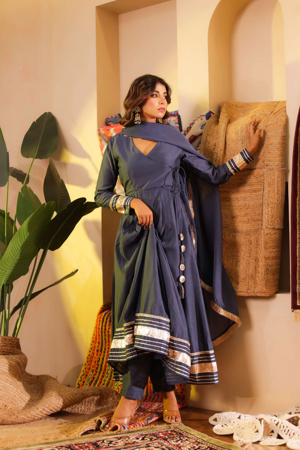Neel Ragini Anarkali Set