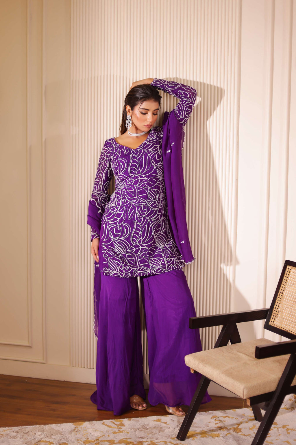 Shyamali Sharara Set
