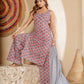 Gray Straight Kurta Set with High Waist Straight Pants