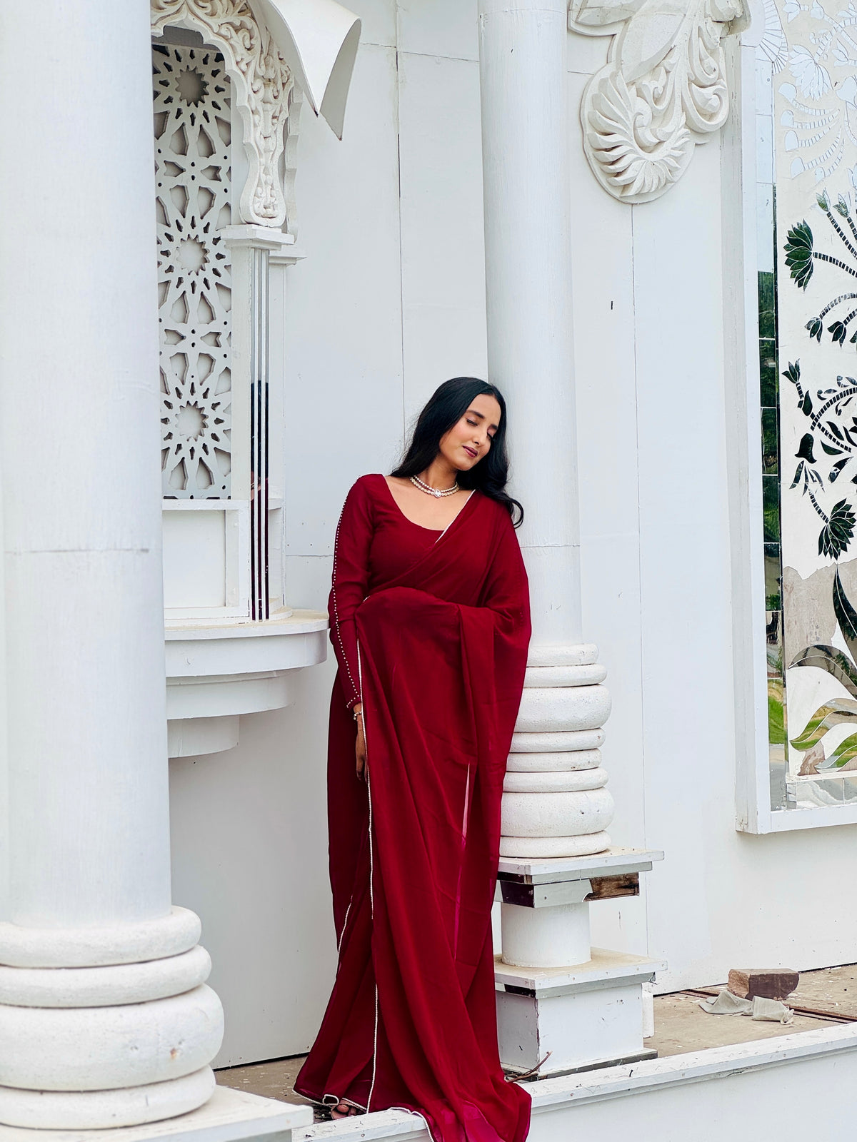 Lavanya Drap saree ( stitched sare)